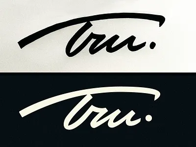 tru : handlettering / wordmark branding branrding calligraphy custom design flow fun graphic design handlettering lettering logo original playful process script signature tru type typography