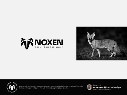 NOXEN — Premium Fox-Inspired Minimal Logo | Modern Luxury Brand