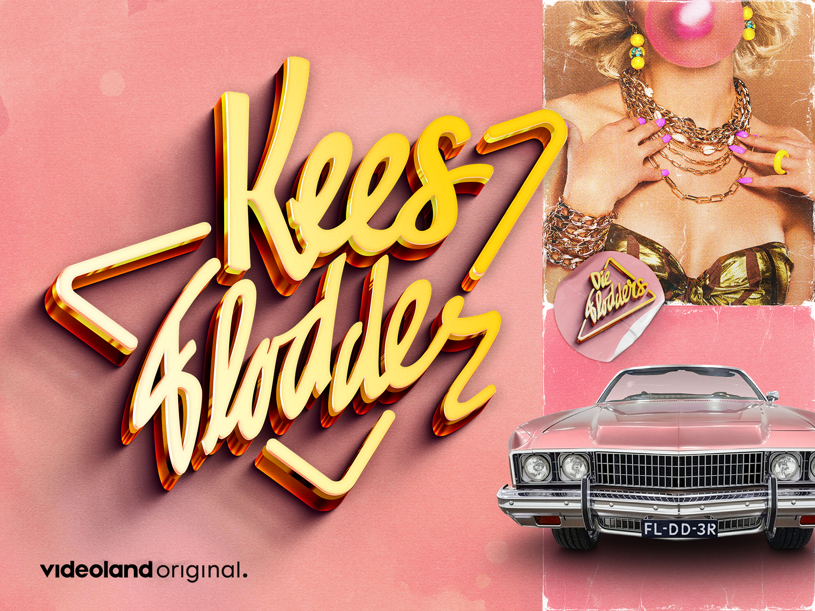 Kees Flodder - Logo design and conceptual look and feel study. comedy serie conceptual design flodder flodder movie graphic design johnnie flodder kees kees flodder key art key visual logo ma flodder nederlandse jaren 80 serie nederlandse serie flodder streaming dienst tatjana šimić videoland videoland original