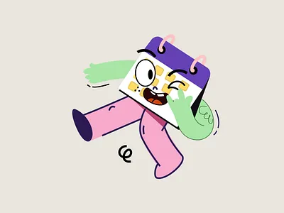 Meet Cal, the sassy calendar mascot who’s always on the move! 2dillustration animation art branding calendar cartoon character characterdesign cute design dribbble flatdesign graphicdesign illustration mascot mascotdesign motiondesign playful vector whimsical