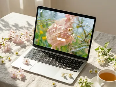 Aison — Luxury Floral Landing Page bespoke floral boutique website clean typography editorial design elegant landing page floral website florist landing page flower arrangement concept flower shop ui high end branding luxury boutique ui luxury portfolio luxury web design minimal layout minimalist aesthetic modern florist pastel web design premium brand identity spring aesthetic web visual storytelling