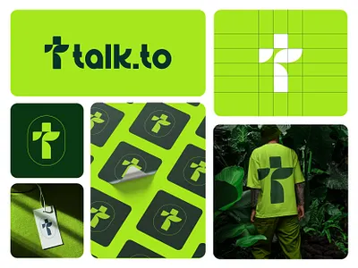 Talk. to – Eco Communication App Logo (T Letter Mark) abstract logo apps logo brand identity branding eco logo eco tech elegant design graphic design green branding letter t logo lettermark minimal logo minimalist logo nature logo startup branding sustainability tech logo