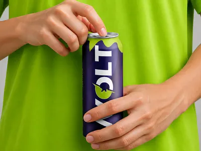 VOLT — Energy Drink Branding & Packaging 3d barnding design brand identity branding candesign design identity illustration labeldesign logo logo design mockup mockupdesign pack package package design packaging visualidentity visualization
