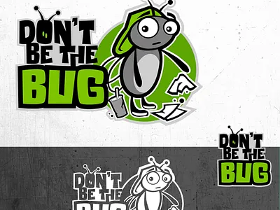 Logo - litter awareness bug chipdavid dogwings drawing garbage litter logo mascot trash vector