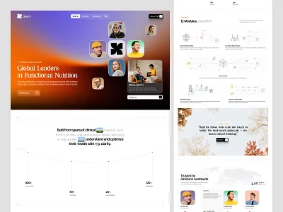 Health & Wellness Website Design interface product service startup ui ux web