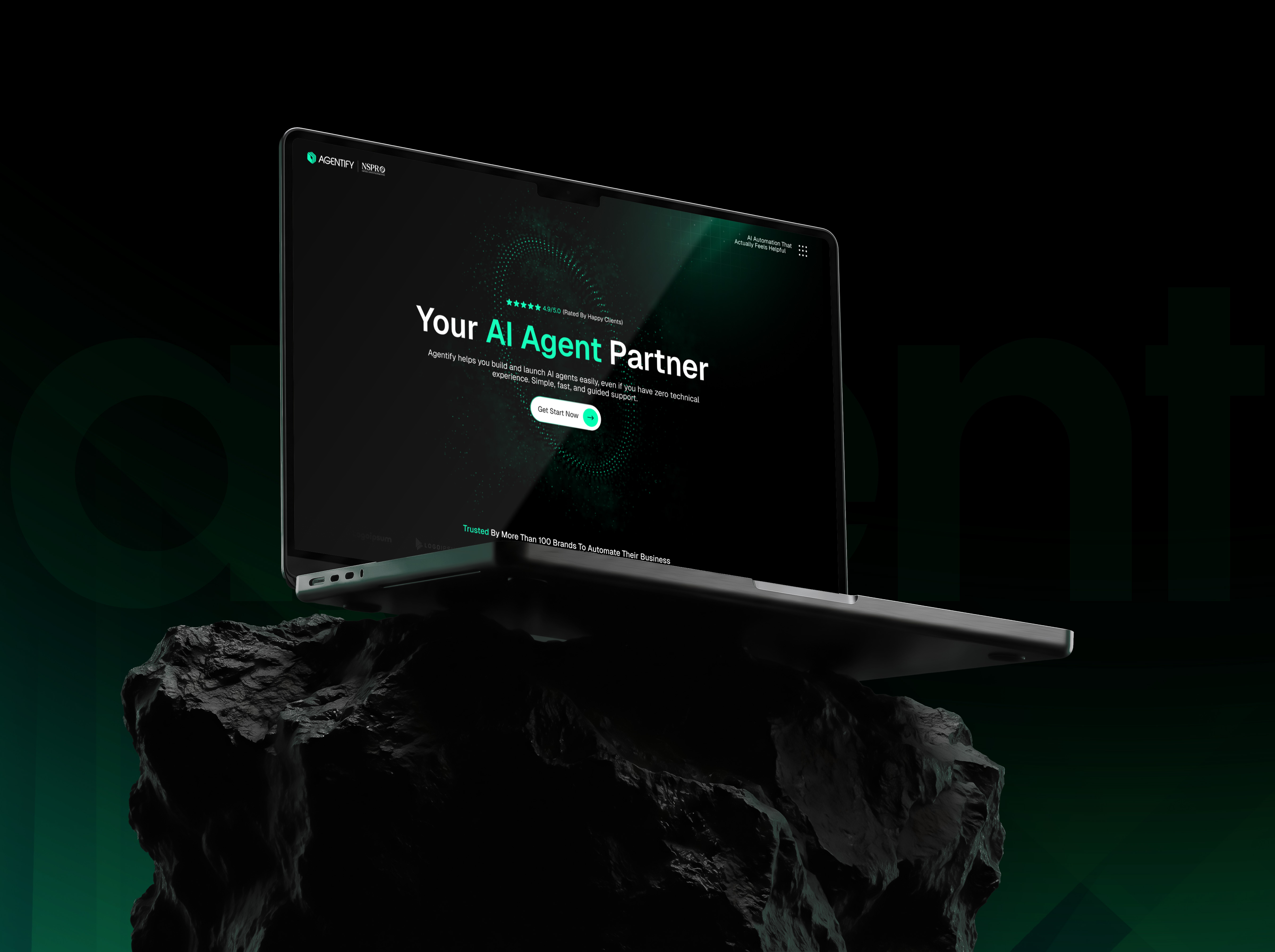 AI Agent Website UI/UX Design