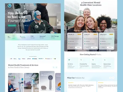 Landing page design development, Ui Ux Webflow, Figma, Wordpress branding cleandesign figma healthcare hero homepage landingpage medical mentalhealth minimal productdesign ui ux uidesign uxdesign webdesign webdevelopment webflow website wordpress