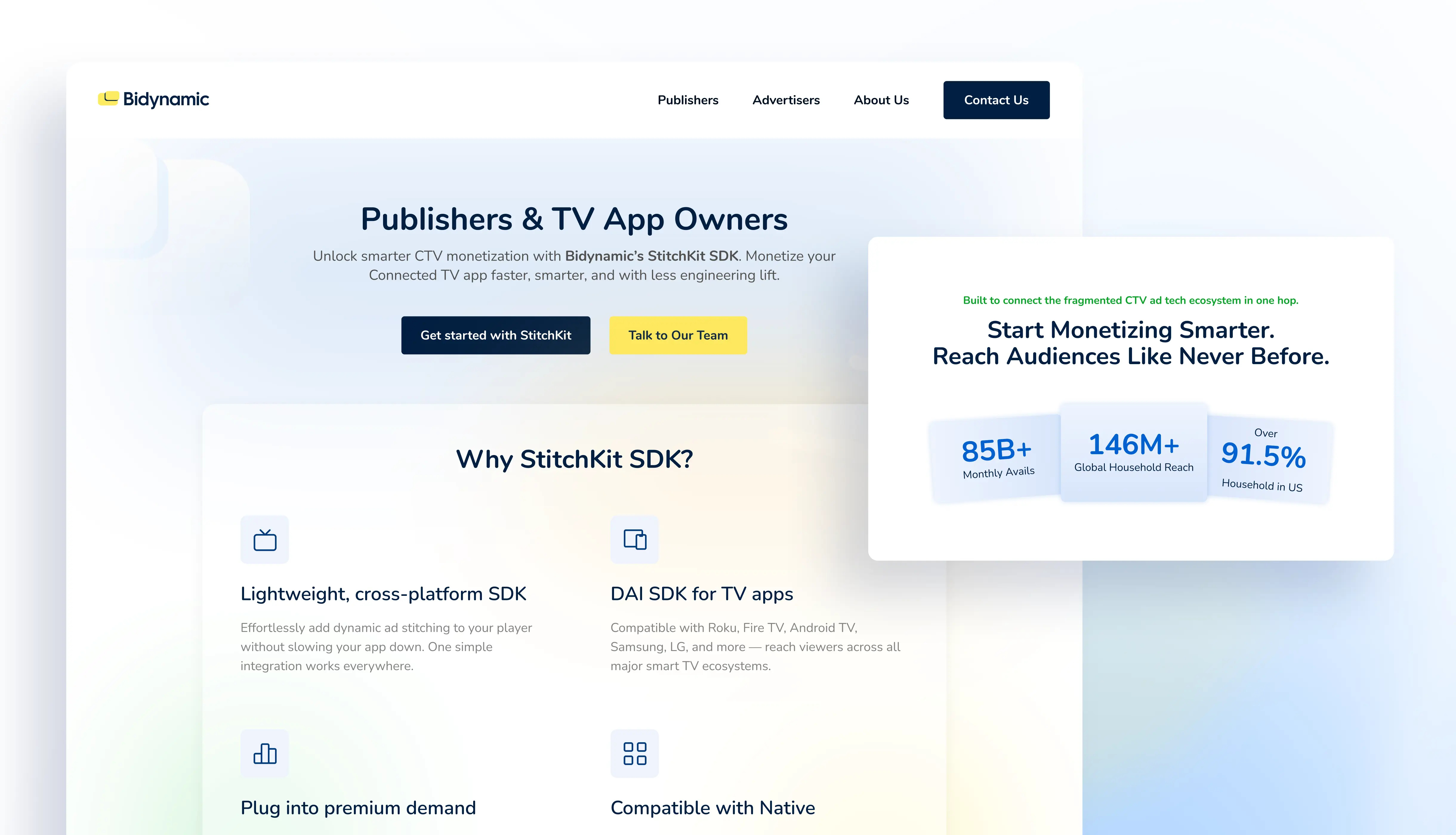 Website design for AdTech