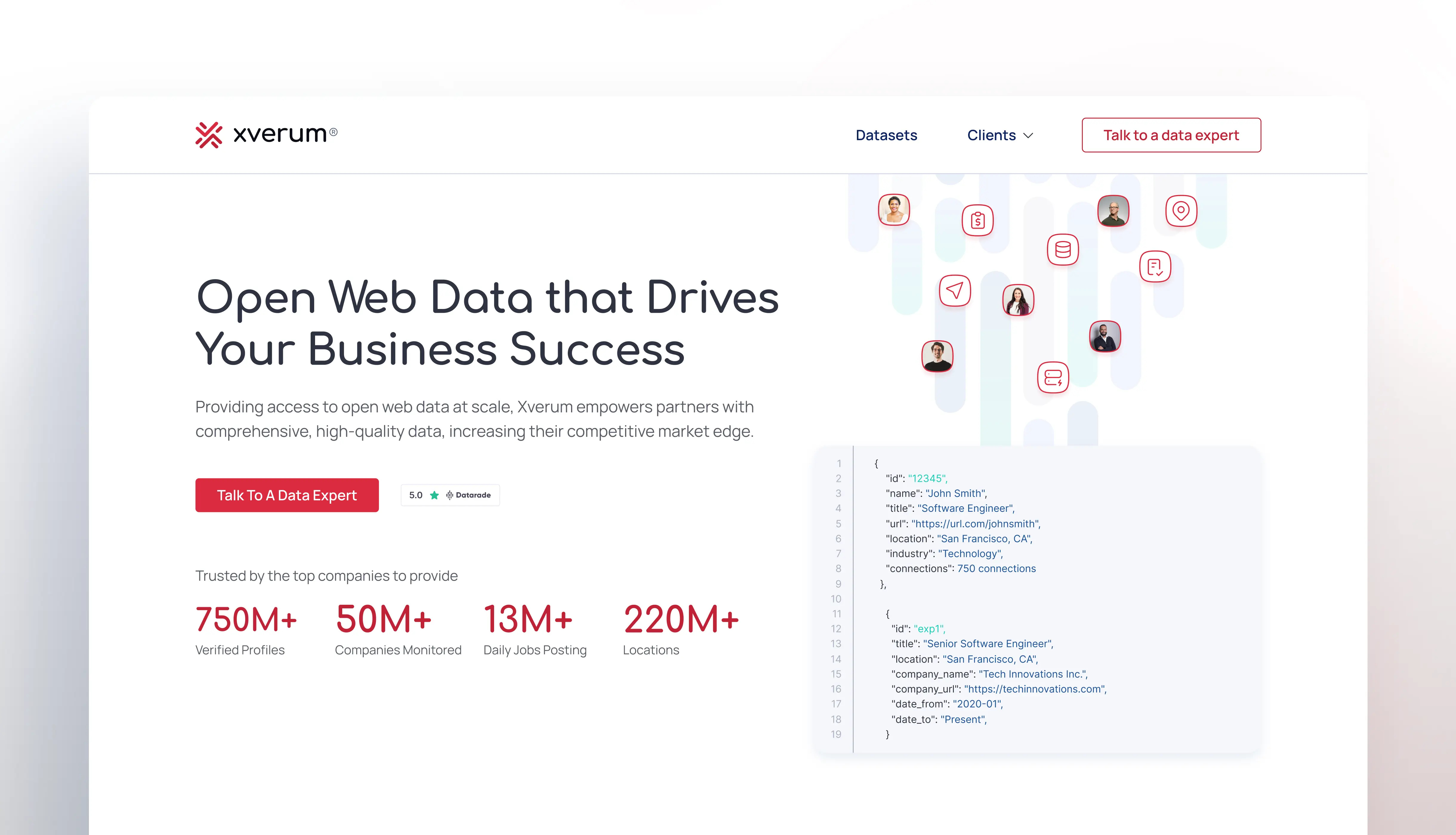 Branding & web design for data company