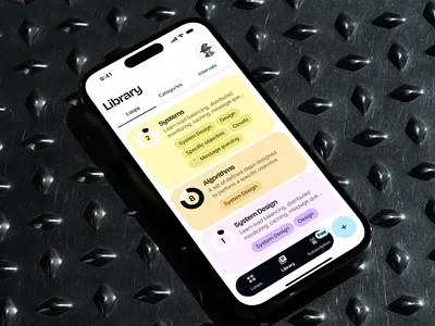 Library & Empty States — Napa Habit Tracking Mobile App empty state gamification habit tracking mobile app library mobile app napa product design spaced repetition ui design