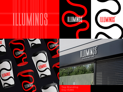 illuminos caffe branding branding branding for cafe design graphic design identity illustration landing page logo studio ui vector