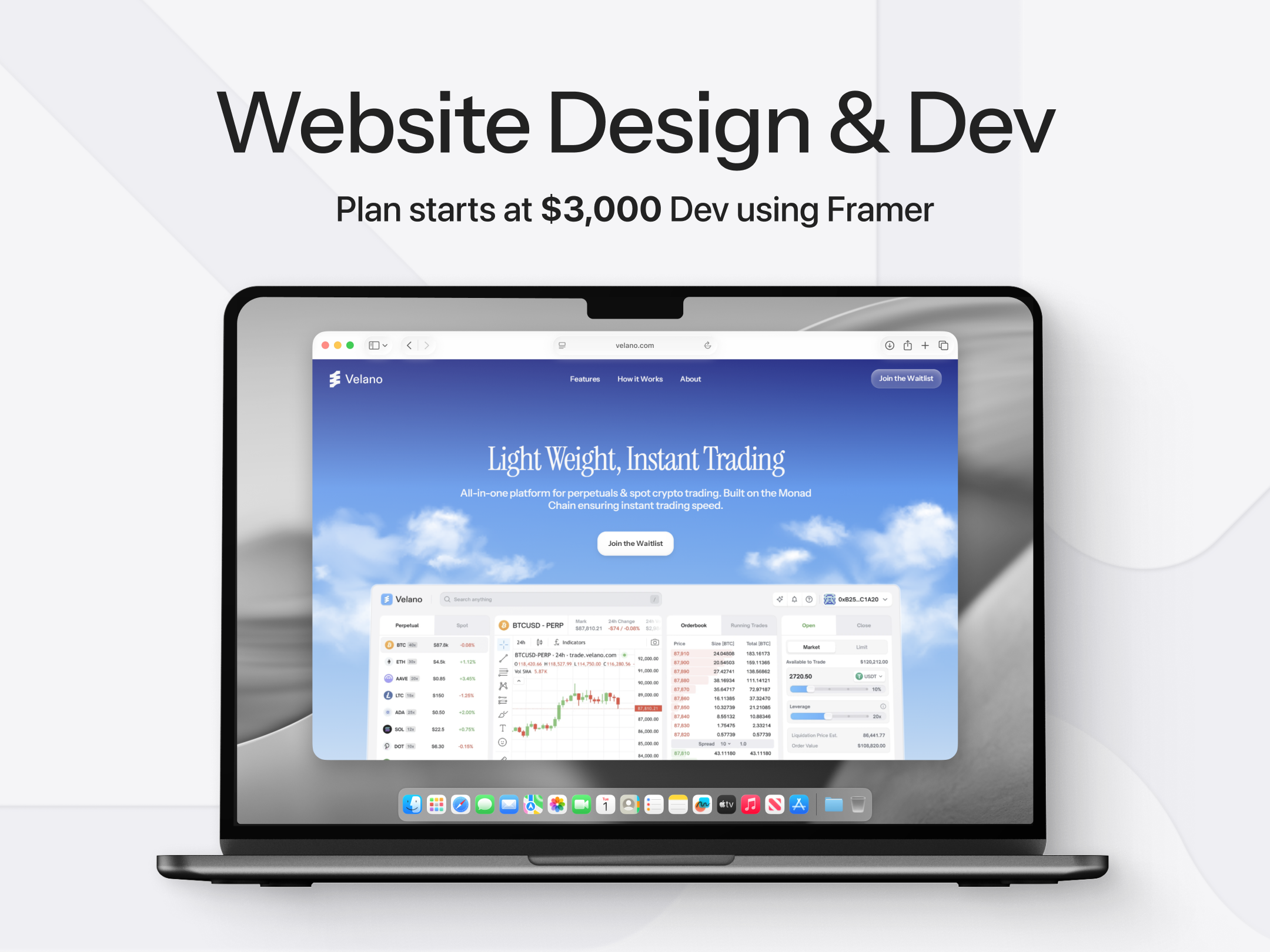 Example of Website Design & Development
