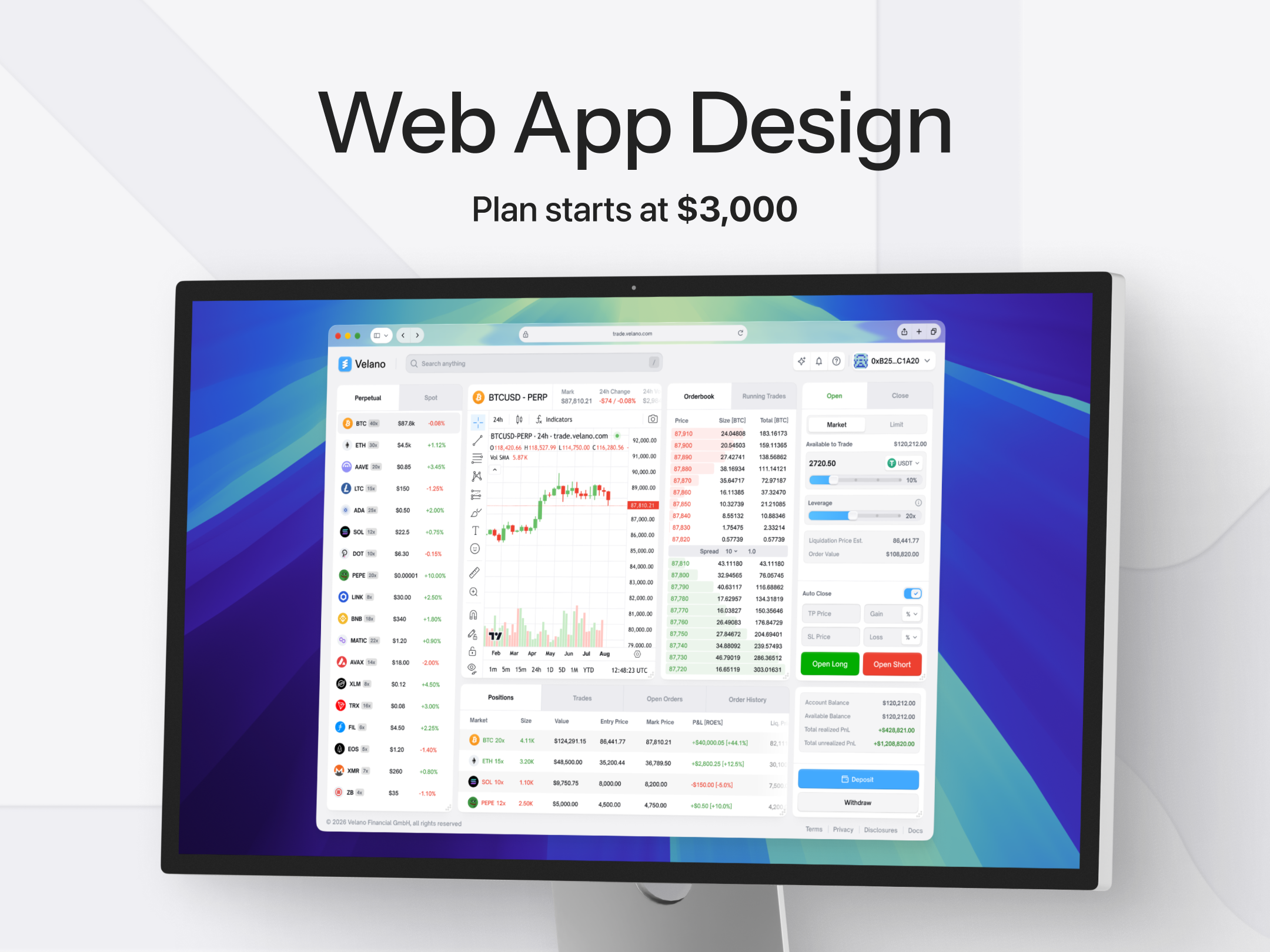 Example of Web App Design