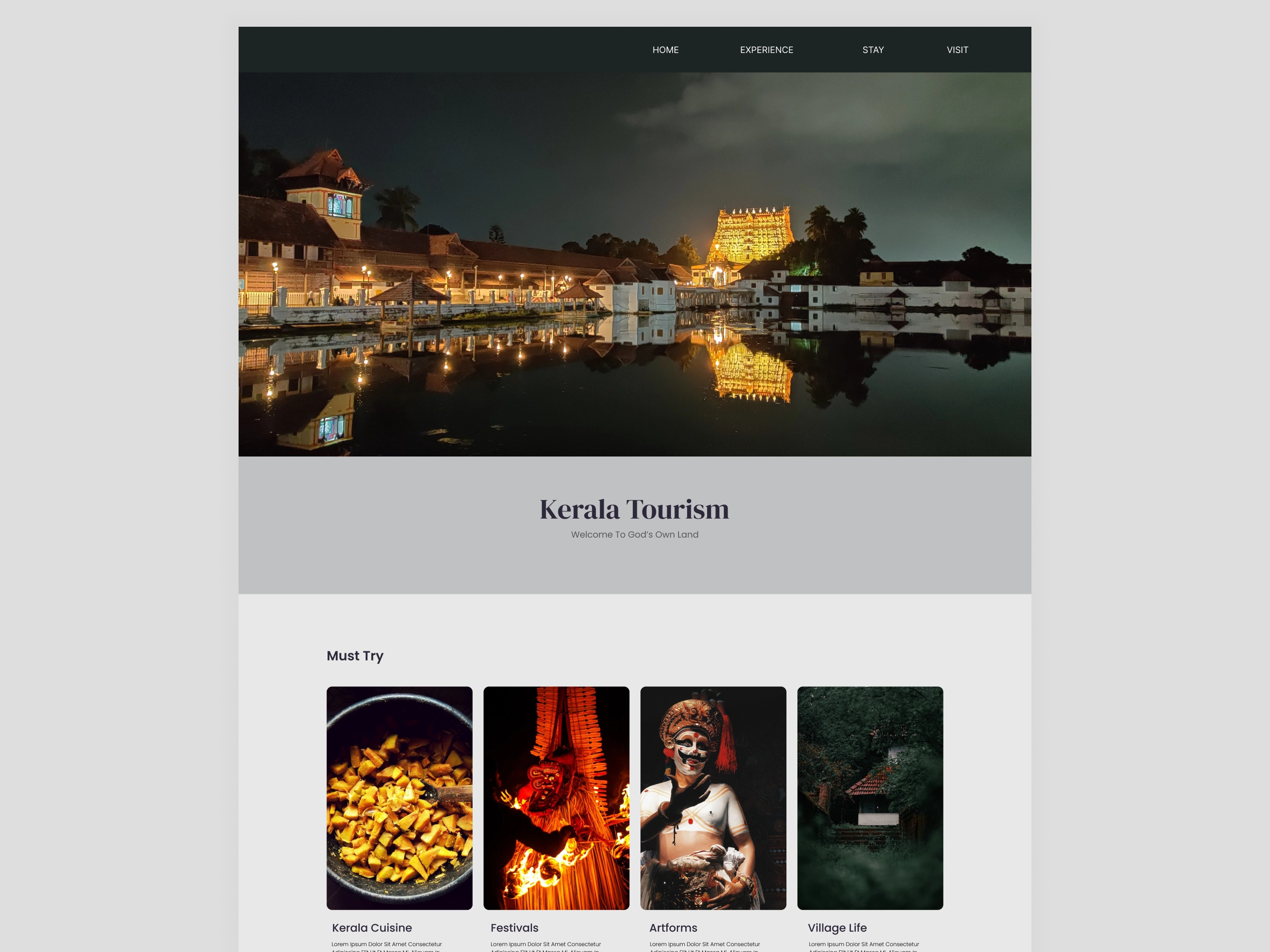 Tourist's Guide UI Design branding design graphic design tourim travel ui