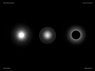 Form Studies / Particles in Black. INDUSTRIA®. abstract design abstract symbols brand inspiration creative direction dark aesthetic design system dotwork editorial design generative design illustration industria minimal design modern branding monochrome design particle design poster design premium branding sacred geometry stipple art symbol design