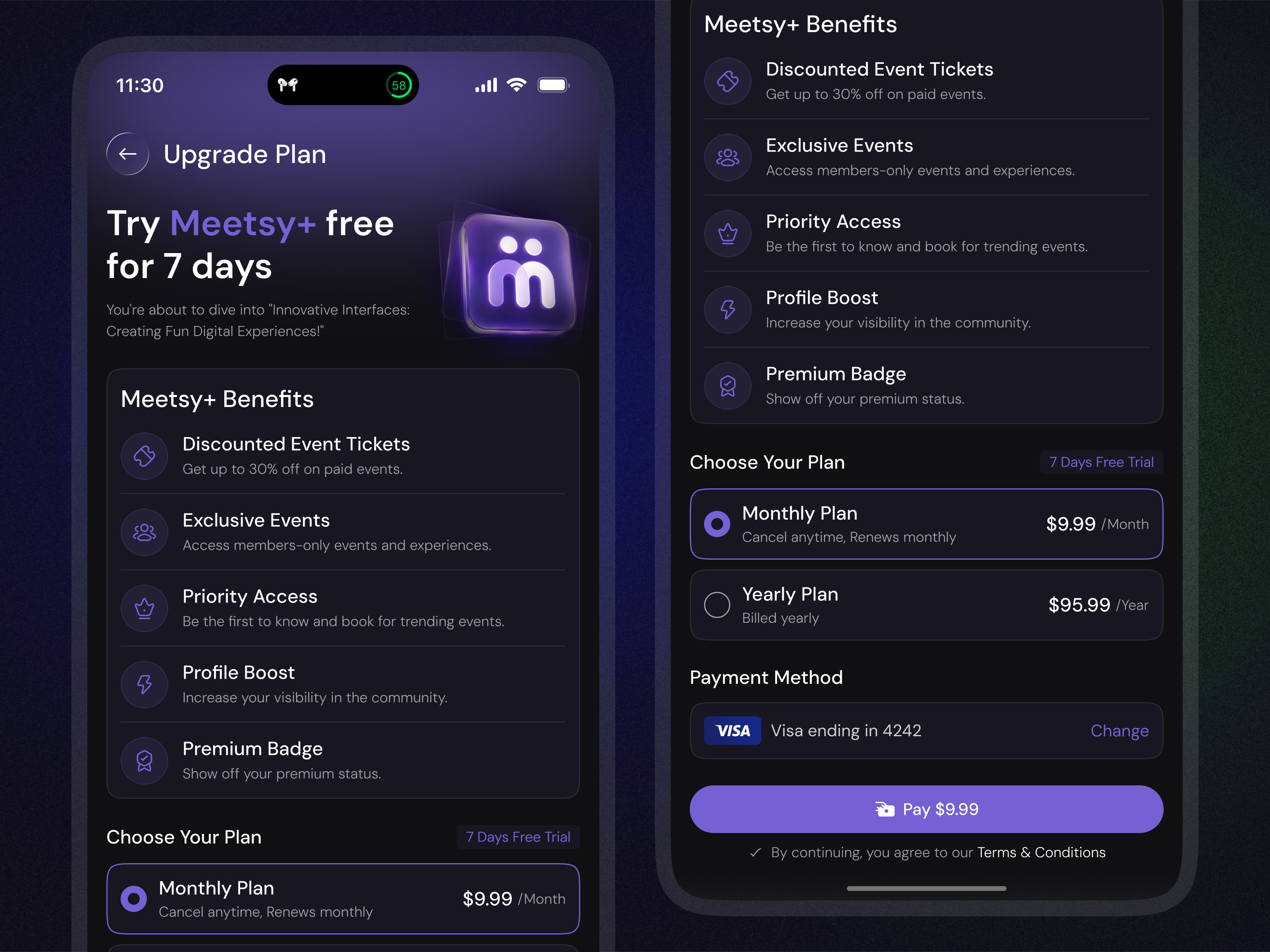 Event Management Mobile App UIUX Design app interface product service startup ui ux web