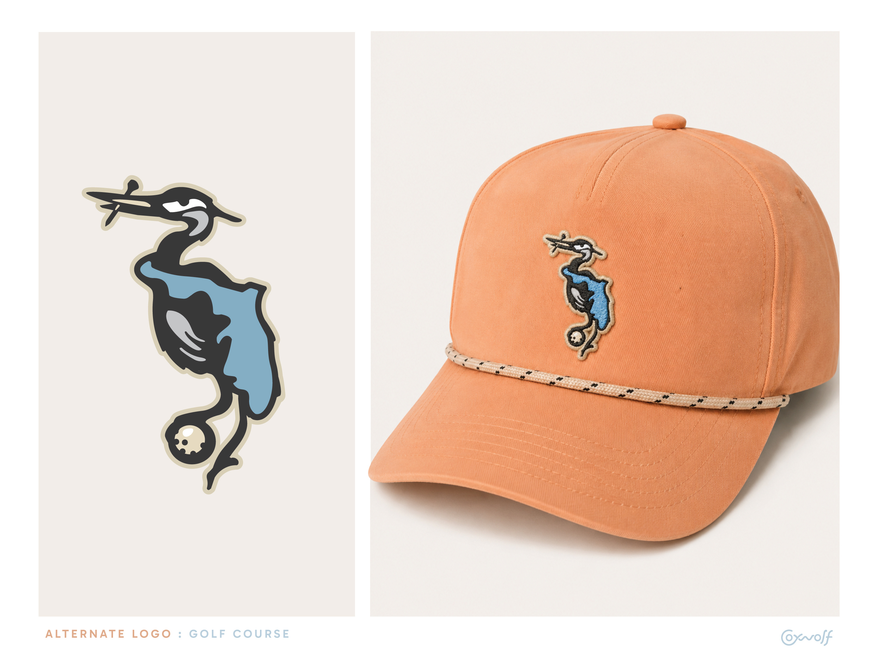 Example of Althernate Golf Course Logo: Heron + Florida State