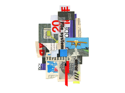 system_error abstract collage collages glitch illustrate illustration martovsky paper