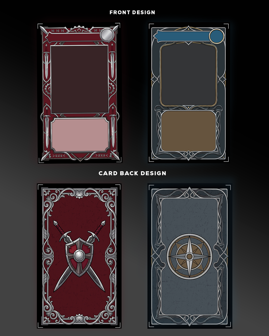 RPG Trading Card Template Set