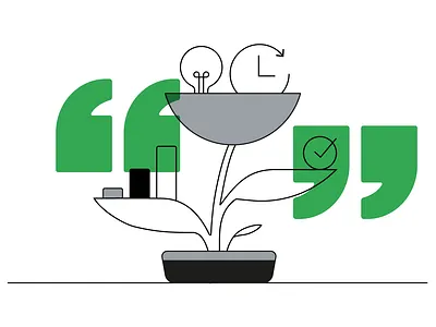 Leaders Quote data data visualization google icon illustration leaders minimal plant quotes thinkwithgoogle ui