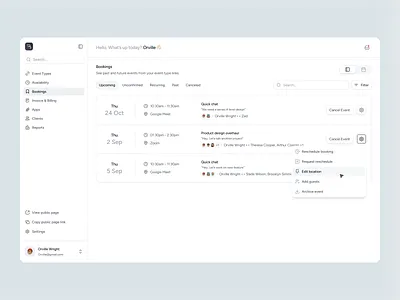 Book My Time - Bookings appointment software booking app bookings dashboard interface design online appointment product design product designer ryt brothers saas saas design saas ui schedule scheduling app scheduling software ui design uxui web app web app design yc