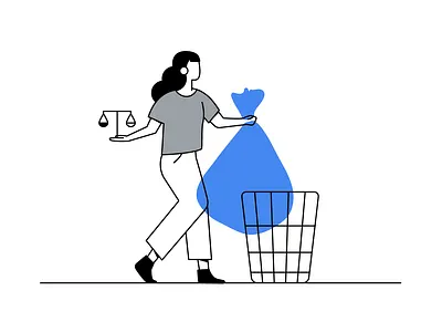 Abandoning Stereotypes character diversity equity flat garbage google illustration minimal thinkwithgoogle