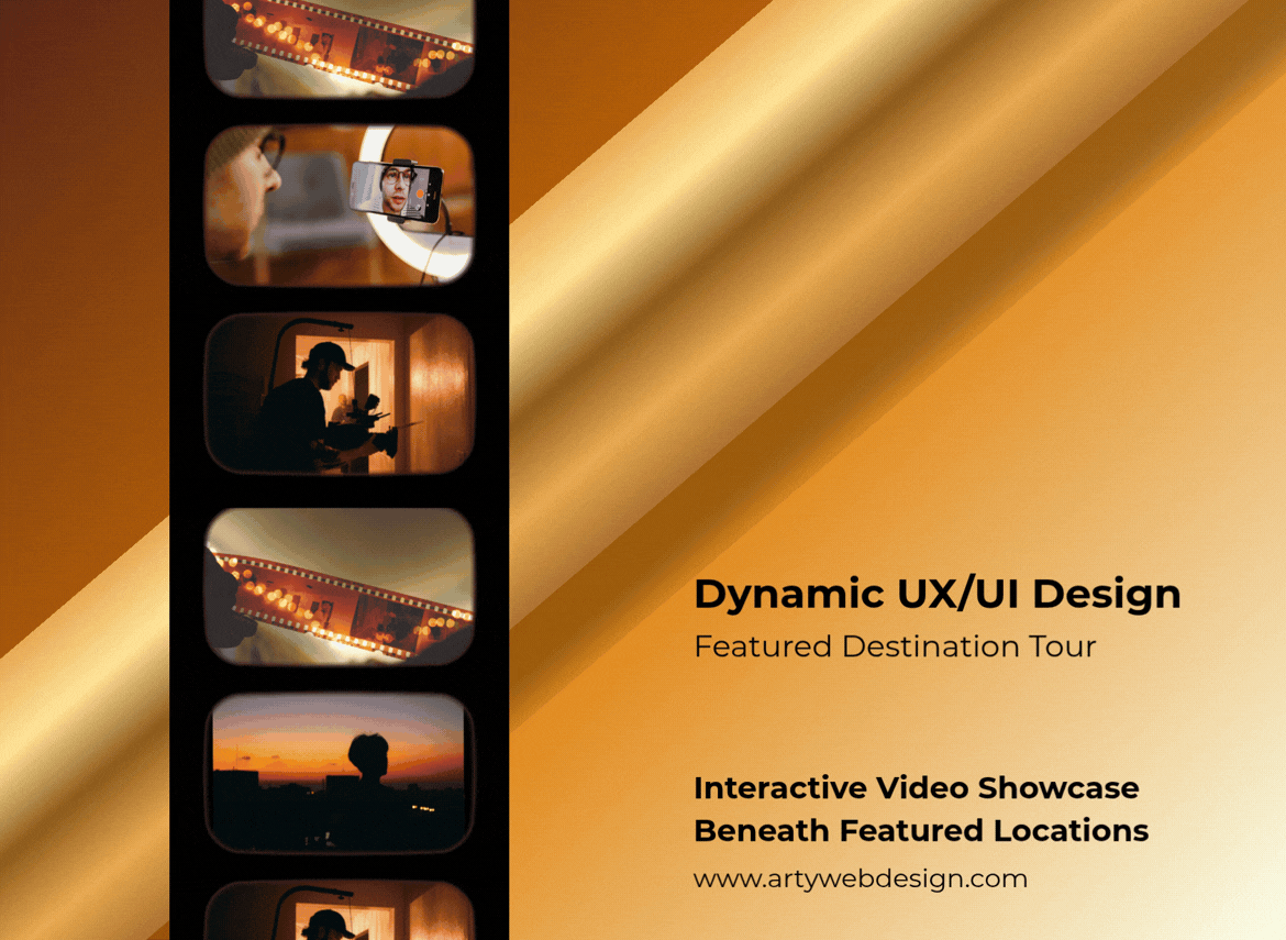 Interactive Video Showcase Beneath Featured Locations