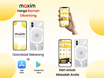 Redesign Maxim App branding graphic design logo ui ux