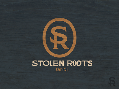 Stolen Roots branding logo ranch type