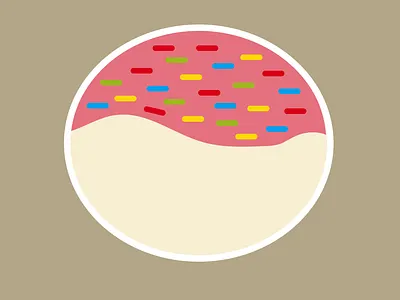 Vanilla Sugar Cookie Sticker adobe illustrator design sticker