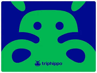 TripHippo animal animal logo bold brand design branding brandmark fun hippo hippo logo logo logo design logomark logos logotype matjac playful quirky
