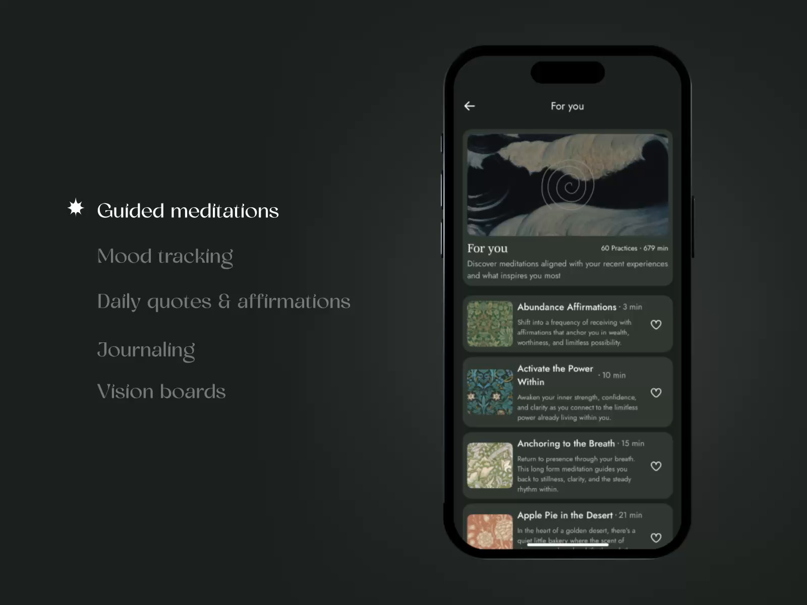 Example of Wellness Mobile App Design