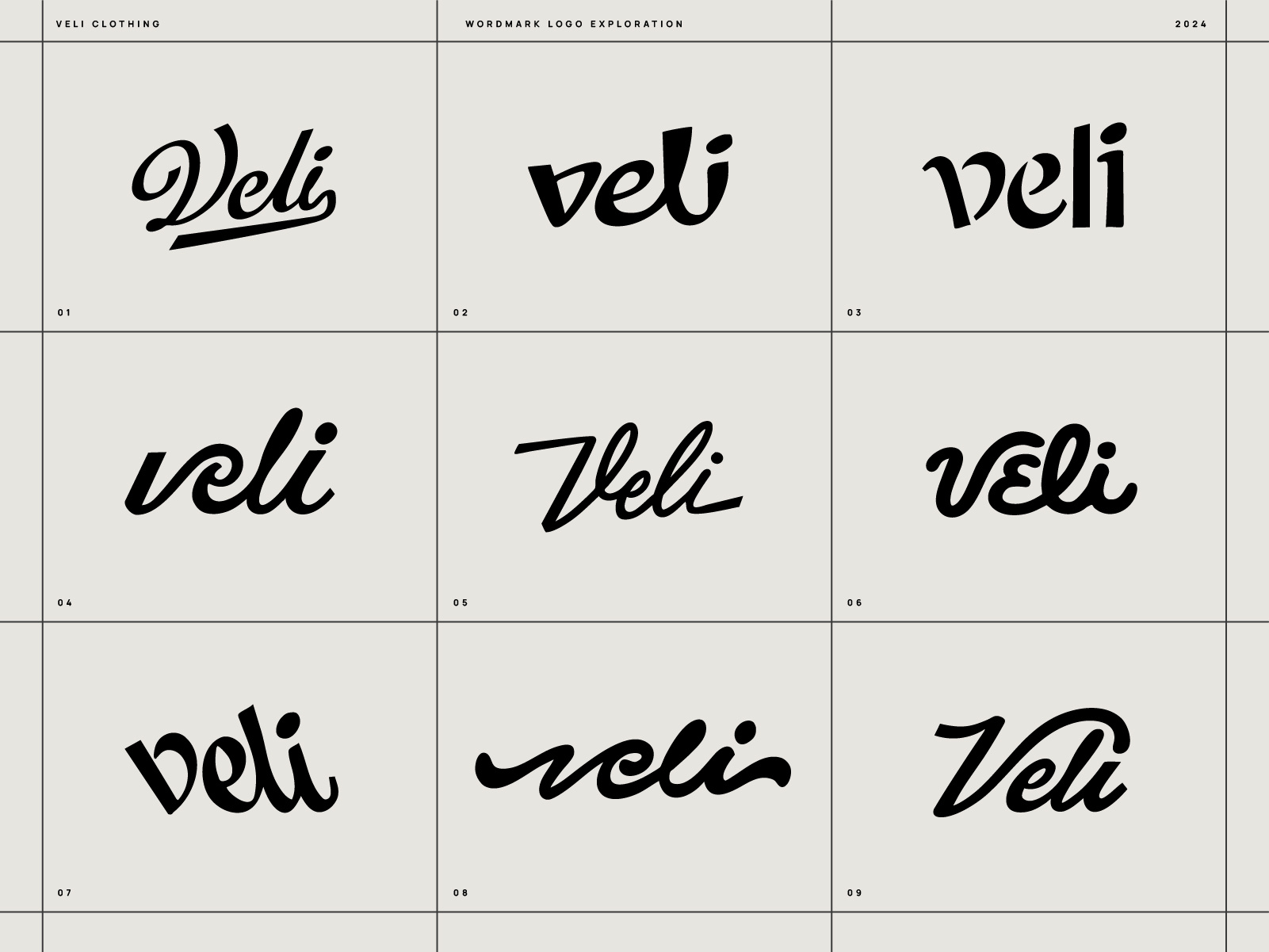 Veli Wordmark Logo Sketches brand identity branding clothing brand design hand drawn hand lettering lettering ligature logo logo designer logotype script surf script type typography veli wells wells collins wordmark wordmark logo