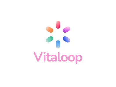 Vitaloop, Branding Modern Pharmacy & Holistic Health 3d branding clean clinic friendly graphic design health health logo identity logo logomark logotype medical minimalist modern pharmacy simple ui visual identity web
