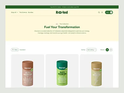 High-Converting DTC Wellness Store cro dtc brand ecommerce health supplement health website landing page nutrition shopify shopify store shopify website supplement brand supplemnt web design website wellness wellness website