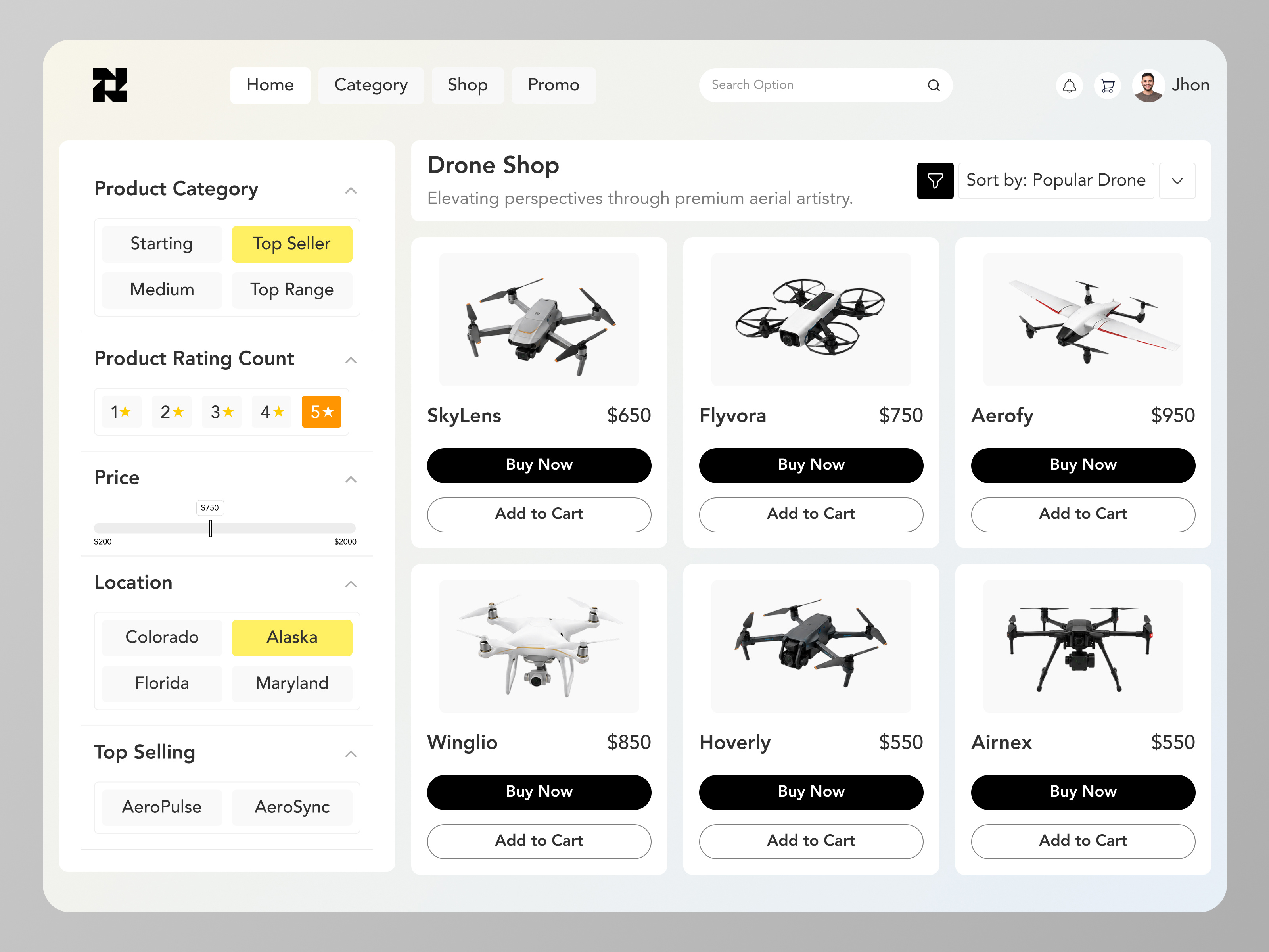 Modern eCommerce dashboard design dashboard ui dashboard uiux dashboarddesign droneshop ecommerceui minimalui product uiux productdashboard uidesign uxdesign