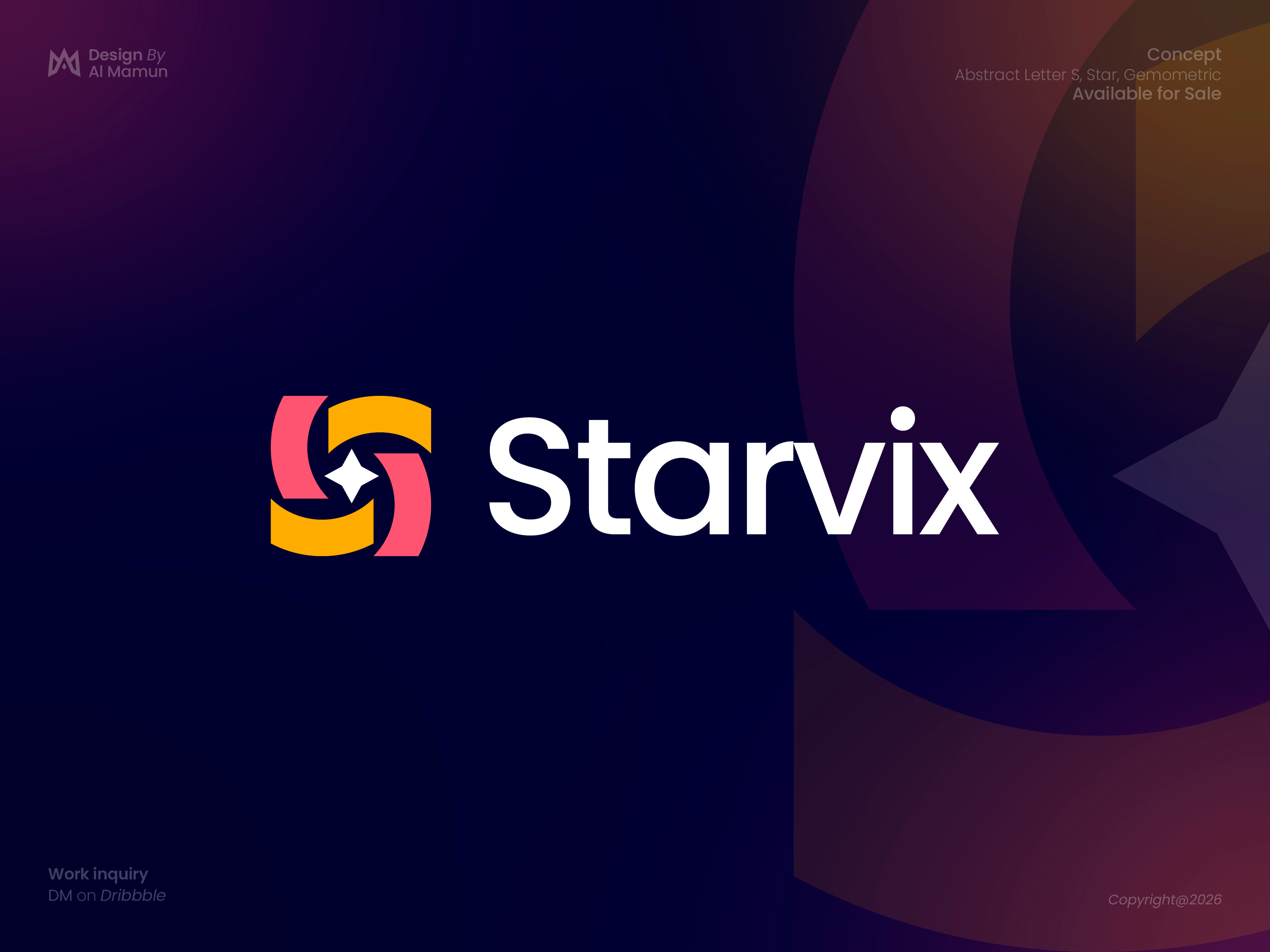 Starvix – Modern Letter S, Star Logo Design abstract logo brand identity corporate branding creative logo fintech logo futuristic logo geometric logo logo design luxury logo minimal logo modern logo monogram logo premium logo s letter logo saas branding star logo startup logo symbol logo tech logo visual identity
