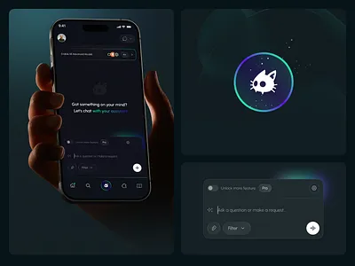 AI Assistant Mobile App UI ai aiapp aiassistant aiassistantmobileapp aitools aiworkspace app artificialintelligence chatbot design developertools ios mobile app startup uiux