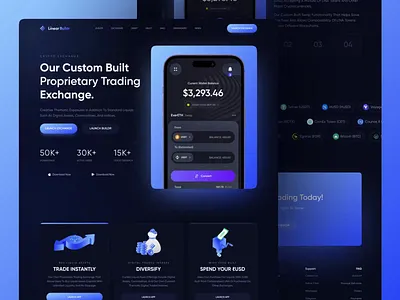 Crypto Exchange Trading Platform animation blockchain crypto crypto exchange crypto trading crypto wallet crypto website fintech product trading platform web