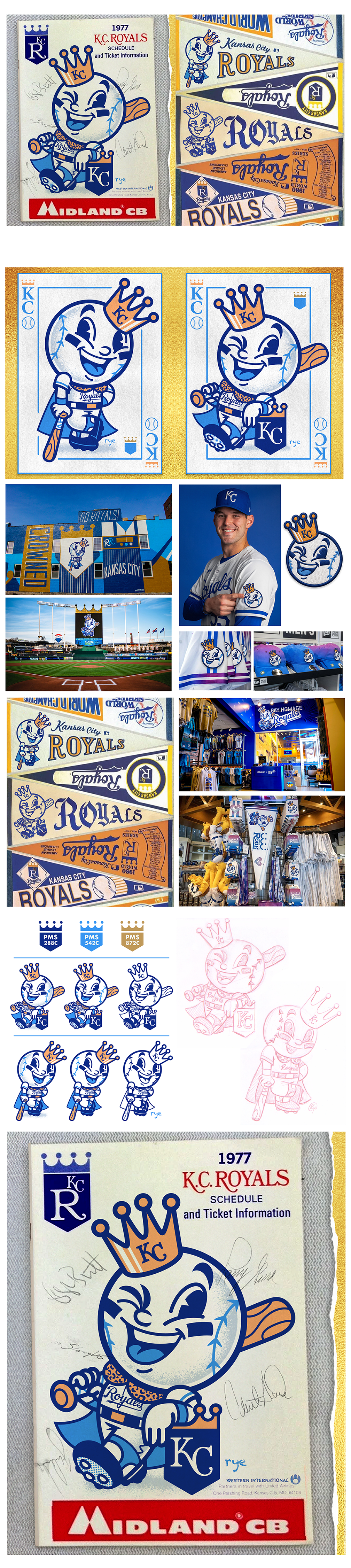 Mr Royal baseball branding character design design graphic design graphic design graphic designer illustration kansas city logo mascot mlb sports typography