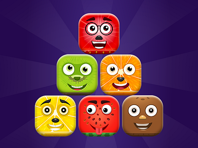 Fruit Characters Design 2d game design adobe art characters chiku dixit lakhani emoji fruit fruit characters design fruit characts fruit emoji game game design games kiwi lemon orange photoshop strawberry watermelon