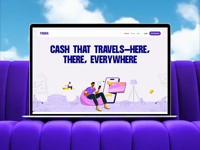 Modern Fintech Website Landing Page Design banking banking solutions digital banking expense tracking finance finance landing page finance ui financial company financial services financial tech financial technology fintech fintech saas fintech website landing page online banking payment payment solution saas saas website