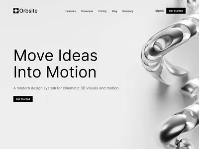 Orbsite Hero Section 3D Animation 3d 3d animation abstract abstract animation abstract design animation hero page hero section landing page minimal modern motion graphics ui web design