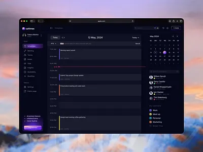 Caltimes | Schedule Booking Flow Ai SaaS Design aiproductdesign calendar calendarui callbooking dashboard dashboarddesign meeting product productux saas saasdesign schedule scheduling schedulingapp sleekostudio task uidesign ux