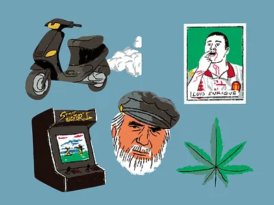 Nacido en Democracia — Editorial Sticker Illustrations art artwork book cover collage art contemporary illustration digital drawing editorial editorial illustration graphic design illustration illustration system nostalgia pop pop culture retro spain spanish culture spot illustration sticker visual storytelling