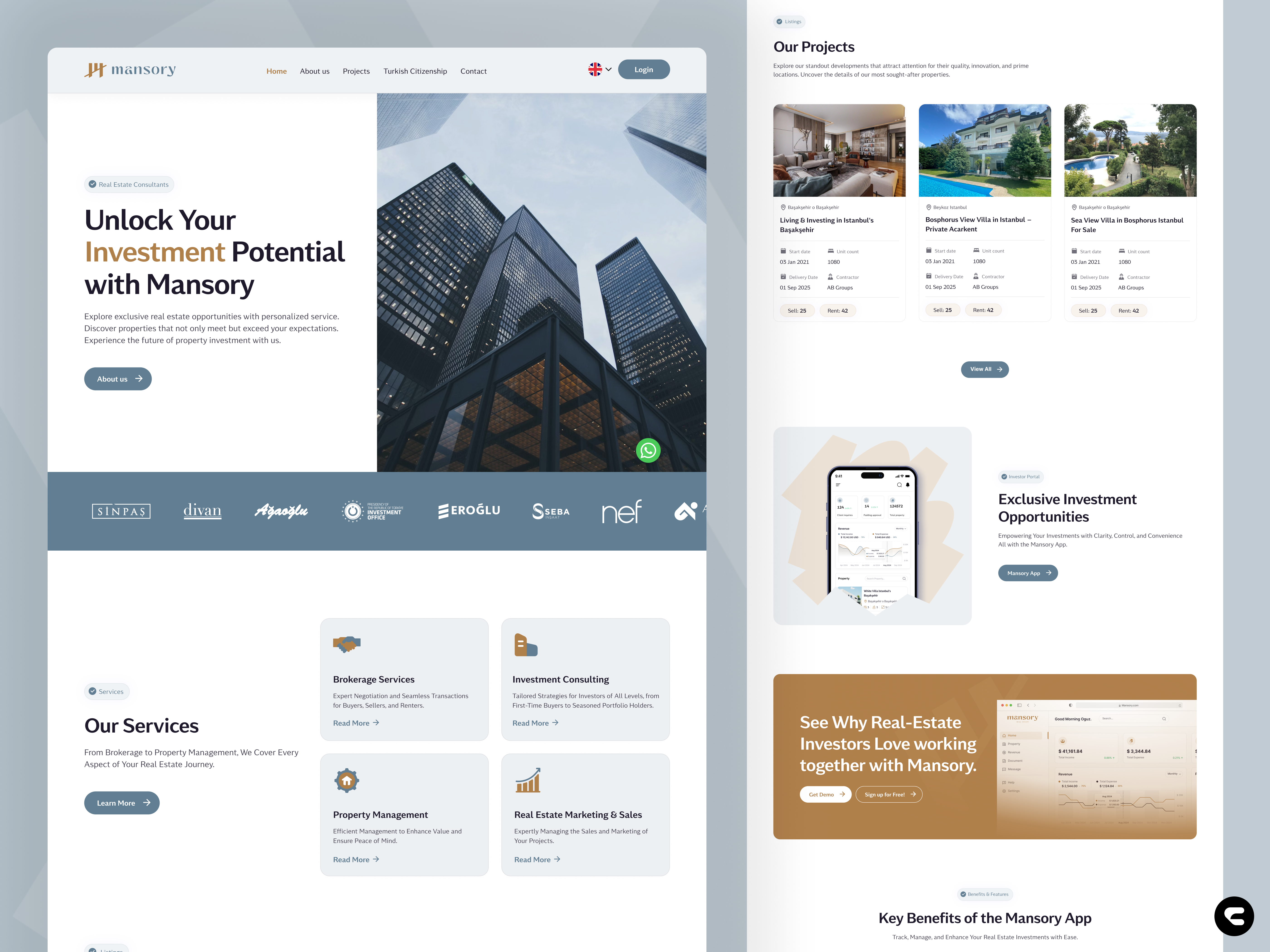 Mansory - Real Estate Investment Platform apartment estate ui estate web house investment investments luxury property property booking real estate investment real estate web design realestate realestate company realestate investment realestate services realestate ui realestate web
