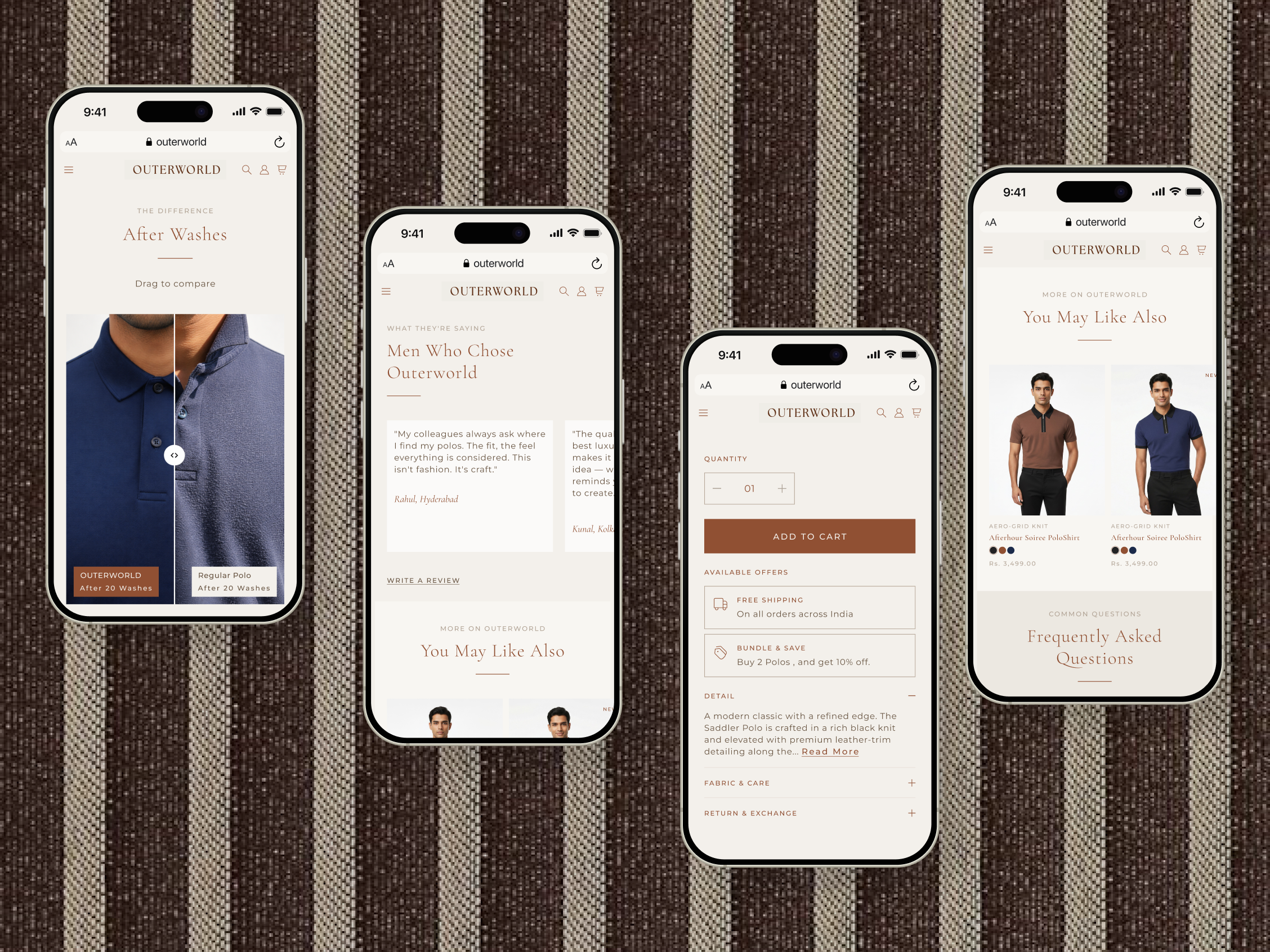Outer world || Mobile UI Design aboxagency cloths e commerce design fashion graphic design mens wear mobile view product ux responsive responsive ui ui uiux ux web development webdevelopment