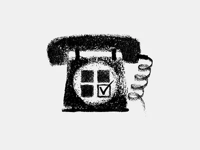 Book a Private Appointment — hand-drawn icon for HARK & GRAAF abstract appointment art black and white book branding charcoal drawing hand drawn icon icons illustration natural organic pencil private symbol telephone texture vector