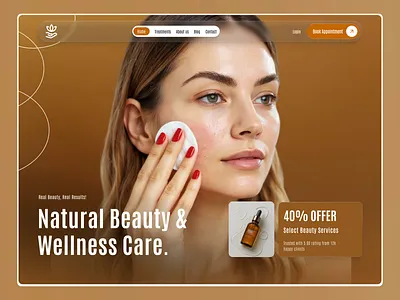 Salon & Spa Website Design barber landing page barber website beauty clinic website beauty salon beauty salon website booking website cosmetic cosmetic website cosmetics online booking salon salon website sap spa website ui design web design