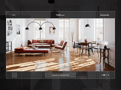 Interior Design Web Page clean elegant interior interior design interior web minimal minimlist professional realistic ui ux web website